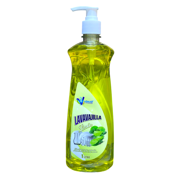 LAVAVAJILLAS LIMON TAPA DISPENSADOR 1LT